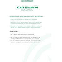Libro Hojas de Reclamación de Andalucía (10 juegos)